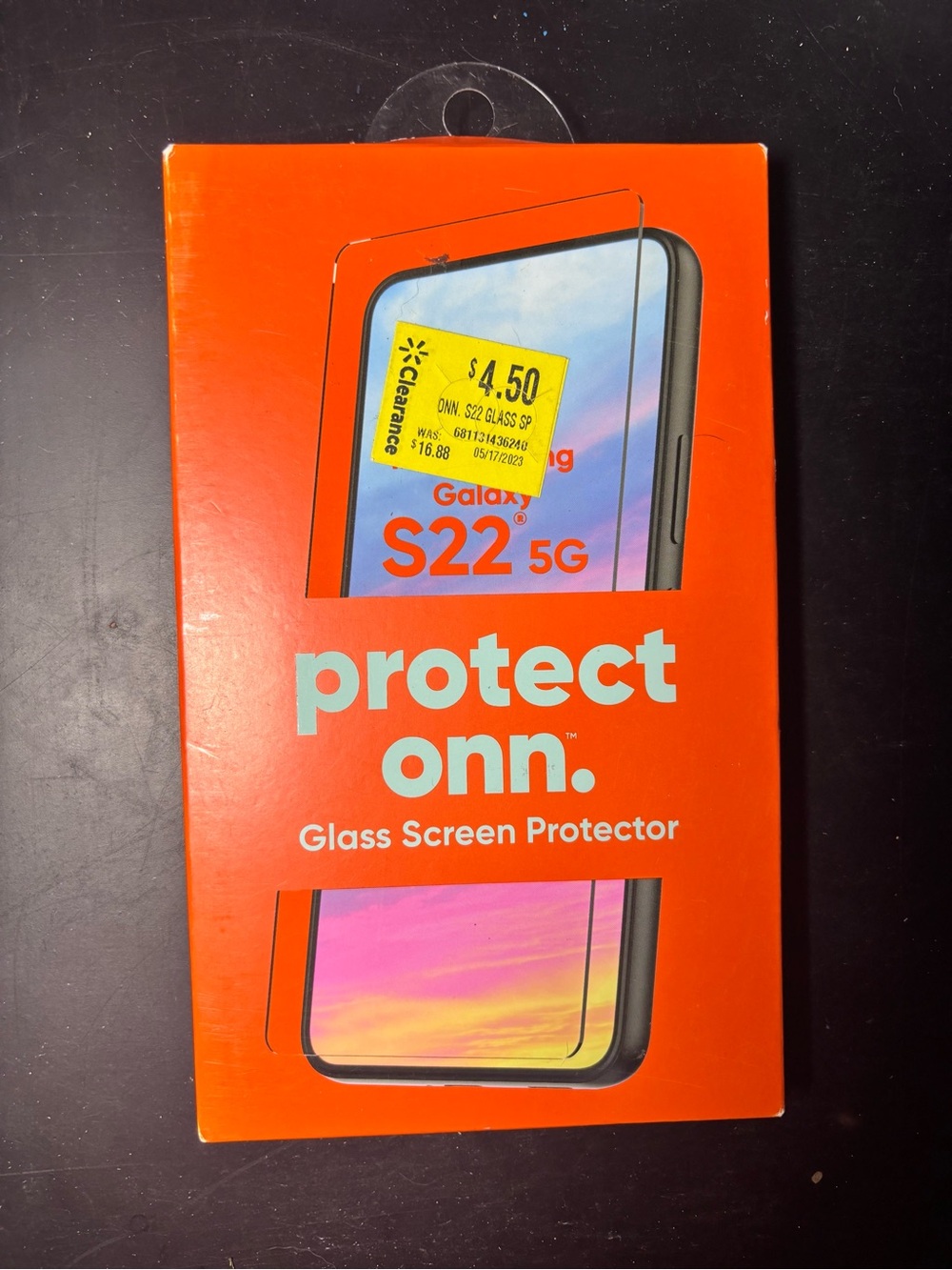 Glass Screen Protector for Galaxy S22 5G - Orange Packaging